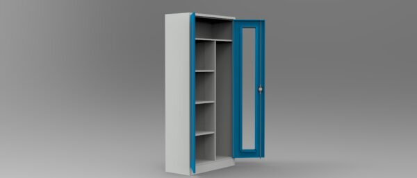 Temizlik Dolabı Fleksi Kapaklı ( Camlı )