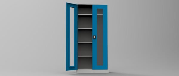 Temizlik Dolabı Fleksi Kapaklı ( Camlı )