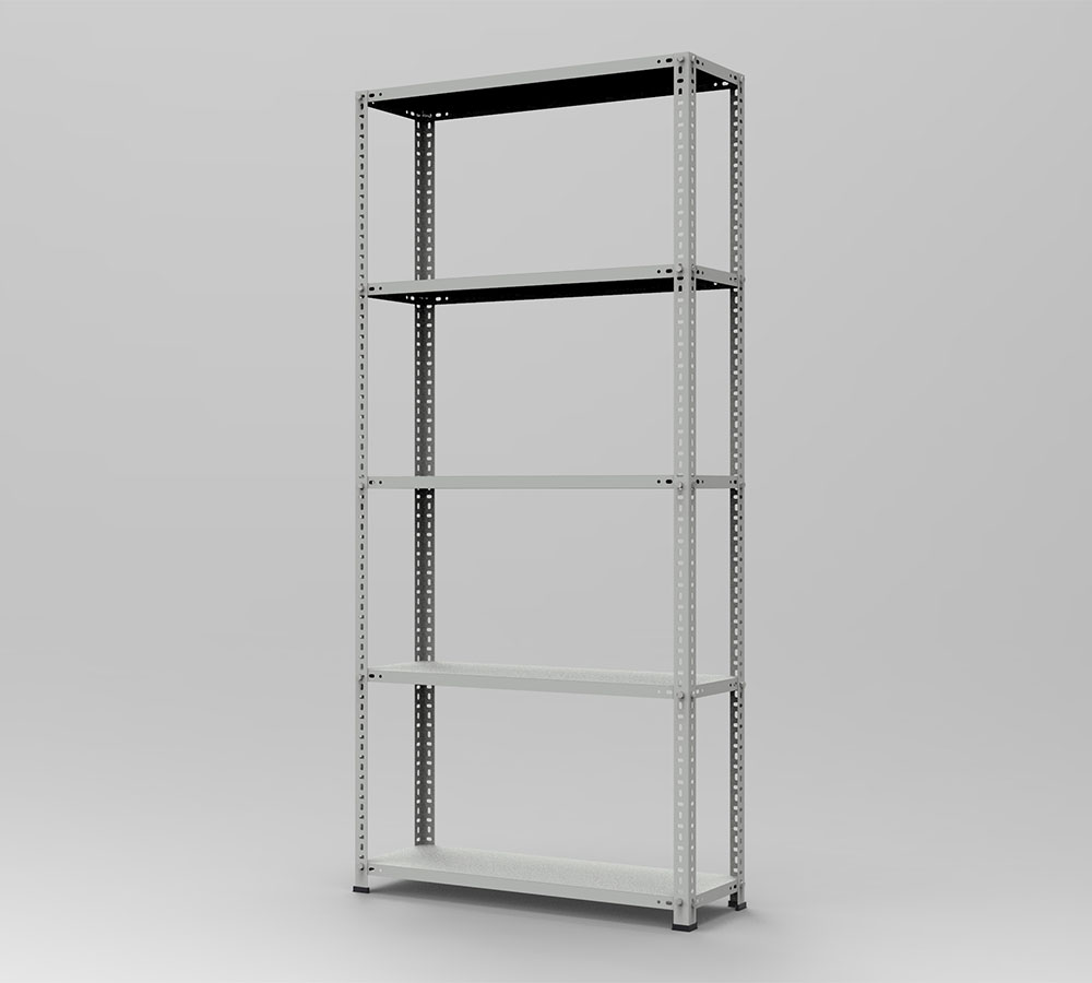 IC.20.15.11 4 Çelik Raf Sistemi (H2000xW930xD310) 5 KATLI RS.20.15.11