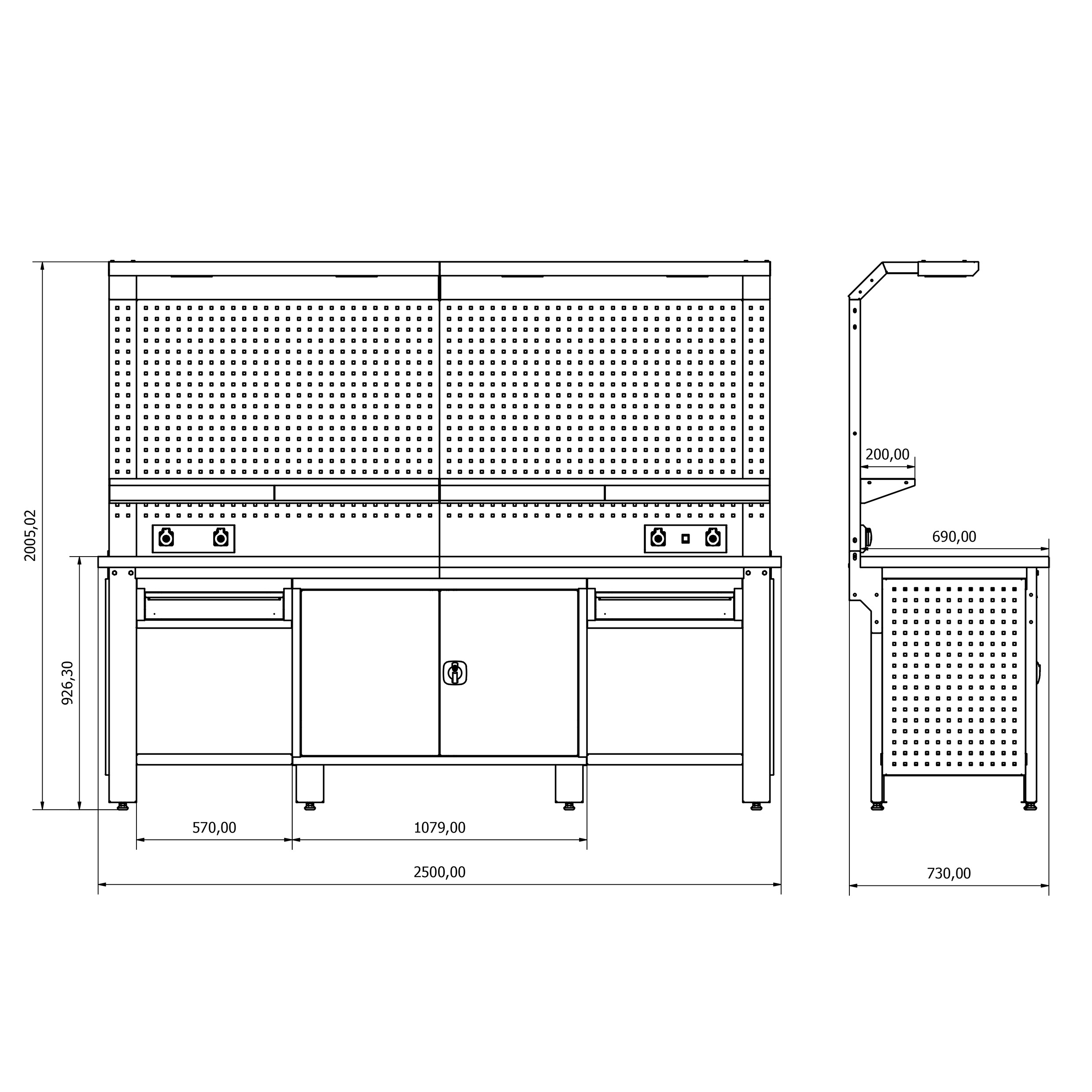 PROLİNE PLUS ÇALIŞMA TEZGAHI RS.2515.2503