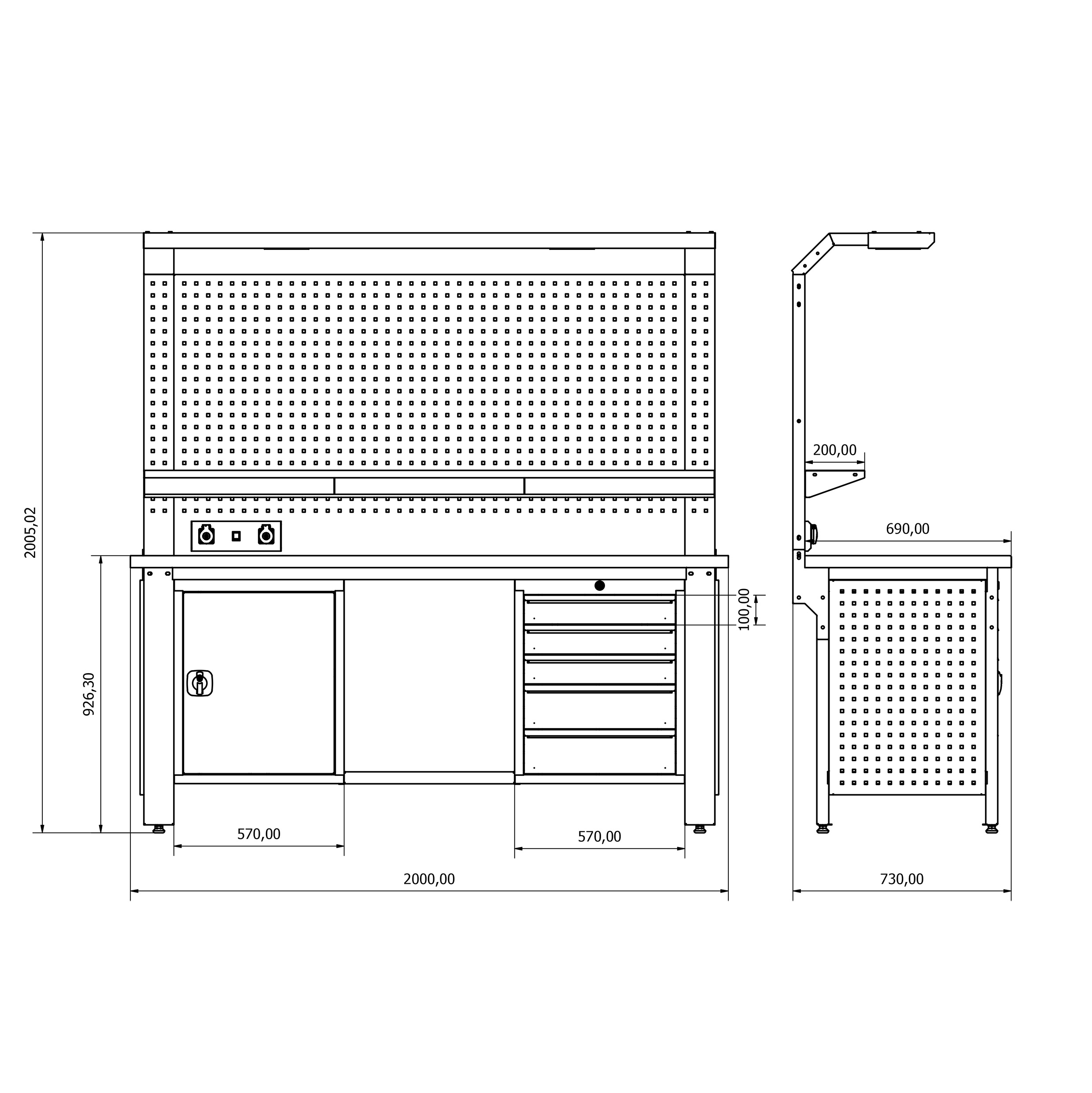 PROLİNE PLUS ÇALIŞMA TEZGAHI RS.2515.2006